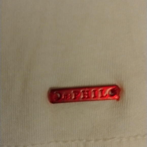 NEW n: philanthropy 100% Cotton Slit Collar Distressed White T Shirt Size XL - Picture 5 of 8